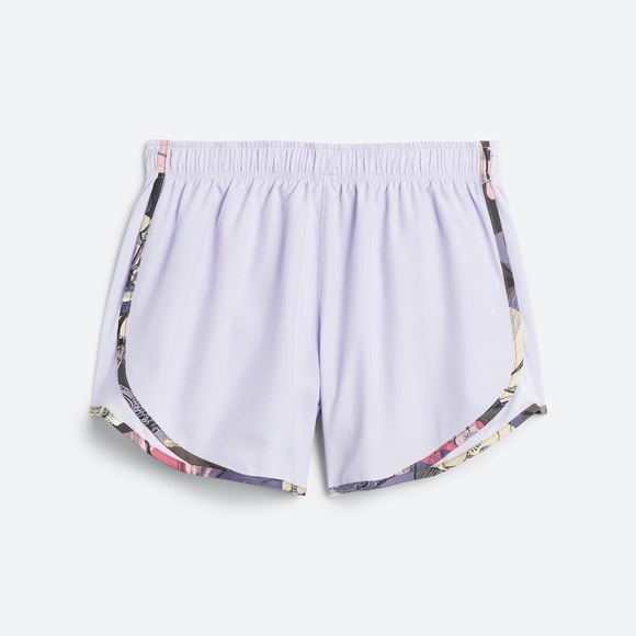 NWT- Nike Tempo Performance Athletic Shorts - Lilac with Floral Trim - Small - Picture 1 of 3